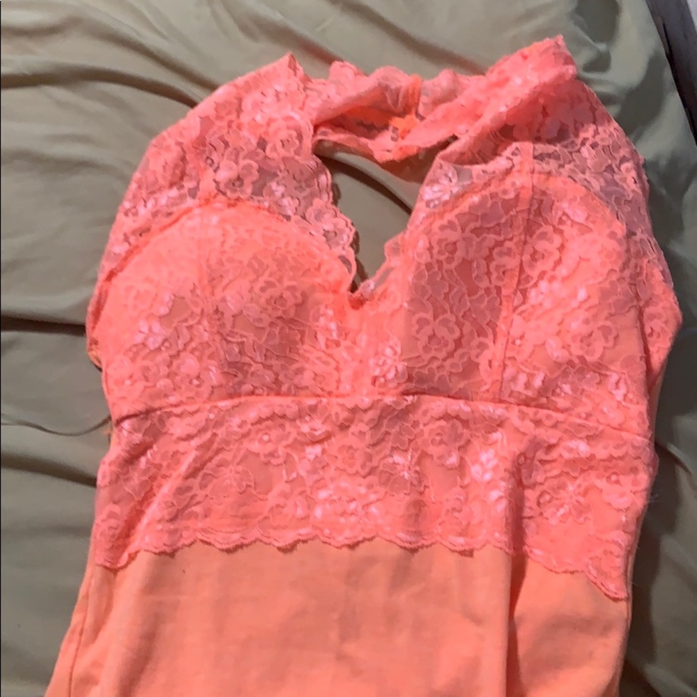 Neon orange top
